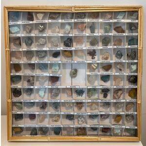 Handmade Crystal Rock Identification Box